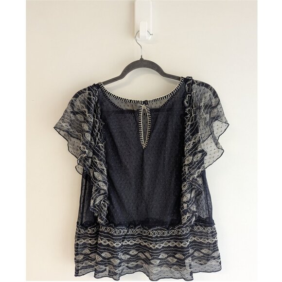 Anthropologie Maeve Sloane Dotted Top - Picture 6 of 7